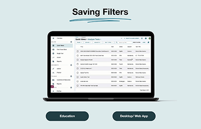 Saving Filters